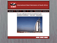 Tablet Screenshot of isf.co.za